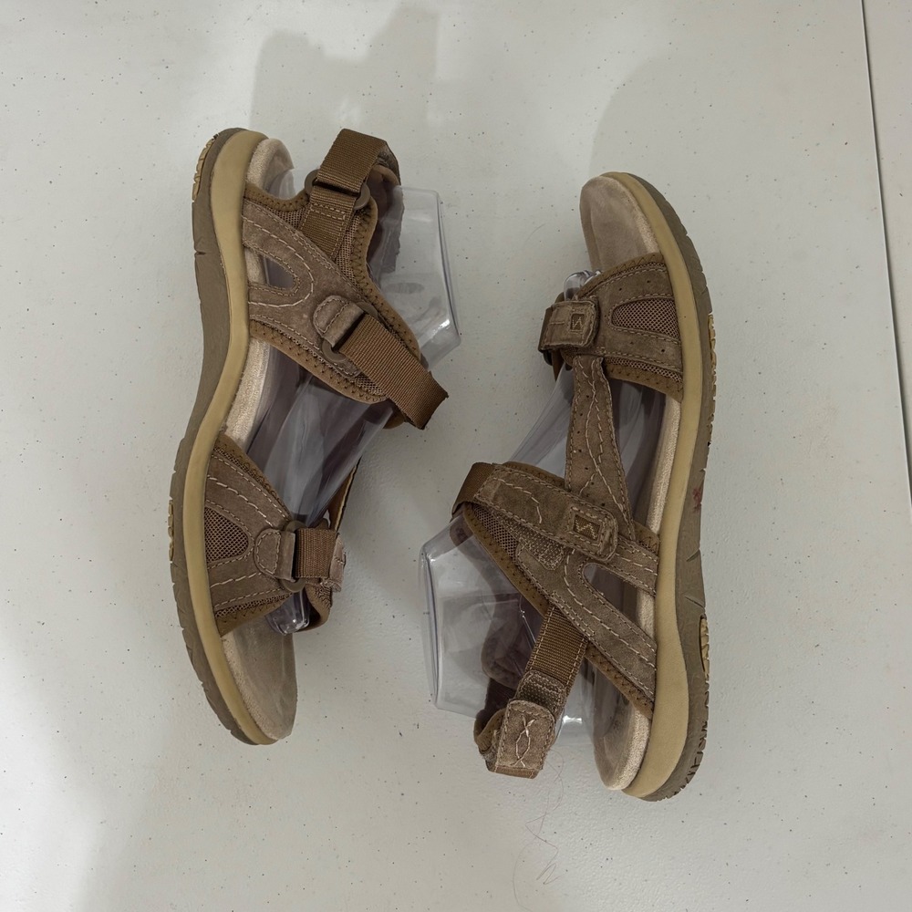 Outdoor Comfort Sandals Gorpcore Granola Walking Travel Casual Leather Womens 11 - Picture 5 of 10